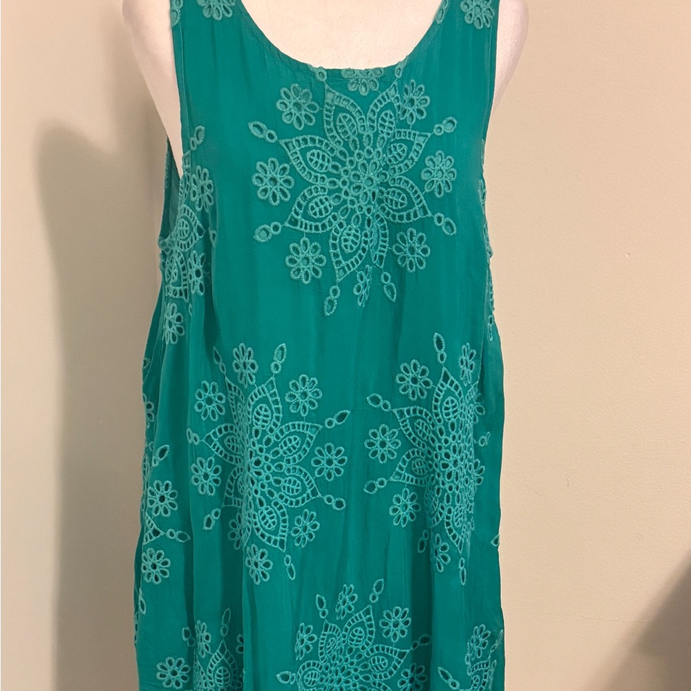 Johnny Was Happy Rosabel Eyelet Shift Dress - Picture 6 of 7